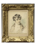 Portrait présumé de Delacroix jeune reproduction procédé giclée