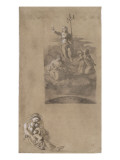 Etude pour la Vierge du Sacré-Coeur reproduction procédé giclée par Eugene Delacroix