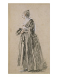 Femme debout Giclee Print by Jean Antoine Watteau