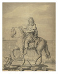 Statue de Louis XIV conduite sur la place Vendôme Lámina giclée por François Girardon Statue de Louis XIV conduite sur la place Vendôme Lámina giclée por François Girardon