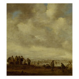 Patineurs reproduction procédé giclée par Jan Van Goyen