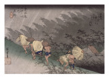 Shôno, pluie d'orage reproduction procédé giclée par Ando Hiroshige
