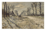Neige au  soleil couchant Lámina giclée por Claude Monet