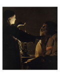 L'Apparition de l'ange à saint Joseph, dit aussi Le Songe de saint Joseph Reproduction procédé giclée par Georges de La Tour