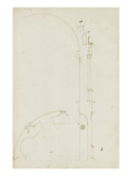 Coupe et plan de l'abside du choeur de la cathédrale de Bamberg Reproduction procédé giclée par Herman Vischer