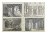 Ensemble de 4 dessins Lámina giclée por Jacques-Louis David