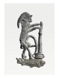 Enseigne de pélerinage : Singe apothicaire reproduction procédé giclée