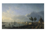 Second View of the Port of Bordeaux, Château Trumpet Reproduction procédé giclée par Claude-Joseph Vernet