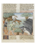 Le Livre de la chasse de Gaston Phébus : chasse aux sangliers Lámina giclée Le Livre de la chasse de Gaston Phébus : chasse aux sangliers Lámina giclée