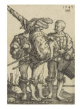 L'enseigne, le tambour et le fifre Giclee-trykk av Hans Sebald Beham