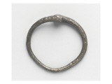 Silver Bracelet with Open Ends are Shaped Head Lion Giclee Print
