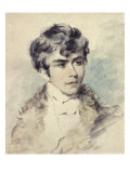 Portrait présumé de Delacroix jeune reproduction procédé giclée