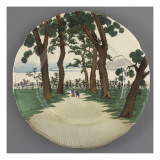 Service Lambert-Rousseau : assiette plate Reproduction procédé giclée par Henri Lambert