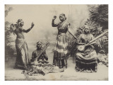 Sri-Lanka, les bayadères Lámina giclée