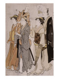 L'acteur Ichikawa Danjourô V et sa famille Reproduction procédé giclée par Torii Kiyonaga