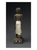 Statue of Man Wearing a Kilt Long Pearl Necklace Open Giclee Print