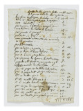 Etat des dépenses faites à la Maison du Premier Consul Bonaparte Lámina giclée Etat des dépenses faites à la Maison du Premier Consul Bonaparte Lámina giclée
