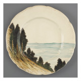 Service Lambert-Rousseau : assiette plate Reproduction procédé giclée par Henri Lambert