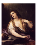 Sainte Madeleine renonçant aux Vantés de ce monde Reproduction procédé giclée par Luca Giordano