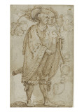 Esquisse pour des cartes à jouer reproduction procédé giclée par Hans Sebald Beham