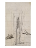 Study for the Portrait of the Duke of Orleans: Legs reproduction procédé giclée par Jean-Auguste-Dominique Ingres