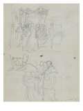 Study for the "Baptism of the Prince Imperial" Clergy Giclee Print by Thomas Couture