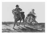 Steenle ou rRdgauntlet poursuivi par un lutin reproduction procédé giclée par Eugene Delacroix