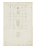 Angle d'un palais à deux étages sur un double soubassement Reproduction procédé giclée par Herman Vischer