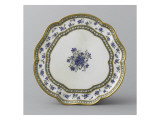 Service à perles et barbeaux : Plateau de tasses à glace reproduction procédé giclée