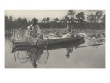 Setting the Bow-net ( pose du filet ) Giclee Print by Peter Henry Emerson