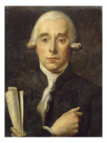 Sylvain Bailly (1736-1793), astronome, maire de Paris, tenant le texte du Serment du Jeu de Paume Lámina giclée por Jacques-Louis David