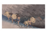 Shôno, pluie d'orage reproduction procédé giclée par Ando Hiroshige
