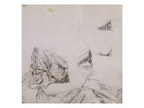 Etude pour le portrait de la Baronne James de Rothschild reproduction procédé giclée par Jean-Auguste-Dominique Ingres