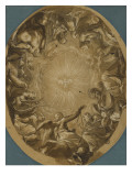 Les Anges chantant les louanges du Saint-Esprit reproduction procédé giclée par Toussaint Dubreuil