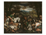 Le frappement du rocher Wydruk giclee autor Jacopo Bassano Le frappement du rocher Wydruk giclee autor Jacopo Bassano