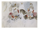 Etude de cavaliers arabes Giclee Print by Eugene Delacroix