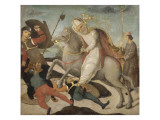 The Apparition of St. Ambrose at the Battle of Milan Giclee Print by de la Pala Sforzesca Maître