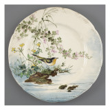 Service Lambert-Rousseau : assiette plate Reproduction procédé giclée par Henri Lambert