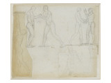 Etude pour le serment du jeu de Paume reproduction procédé giclée par Jacques-Louis David
