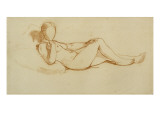 Study for the Olympia: a Woman Lying, Face Not Drawn Giclee Print by Edouard Manet