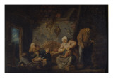 L'odorat ou la toilette Giclée-Druck von Adrien Van Ostade
