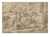 L'adoration des mages Reproduction procédé giclée par Nicolo dell' Abate