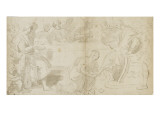 L'onction des pieds du Christ reproduction procédé giclée par Luca Giordano