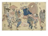 Scènes de rue nouvellement publiées reproduction procédé giclée par Katsushika Hokusai