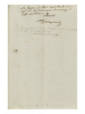 Etat des sommes dues aux ouvriers pour les travaux de la Citoyenne Bonaparte Lámina giclée Etat des sommes dues aux ouvriers pour les travaux de la Citoyenne Bonaparte Lámina giclée