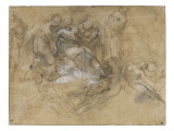 Etude pour un évanouissement de la vierge reproduction procédé giclée par Federico Barocci