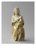Statuette : Vierge à l'Enfant allaitant reproduction procédé giclée