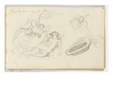 Carnet de dessins Lámina giclée por Gustave Moreau