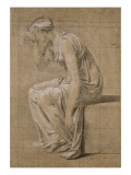 Etude pour le Serment des Horaces: Camille reproduction procédé giclée par Jacques-Louis David