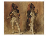 Soldats de la Première République. Etudes Giclee Print by Denis Auguste Marie Raffet